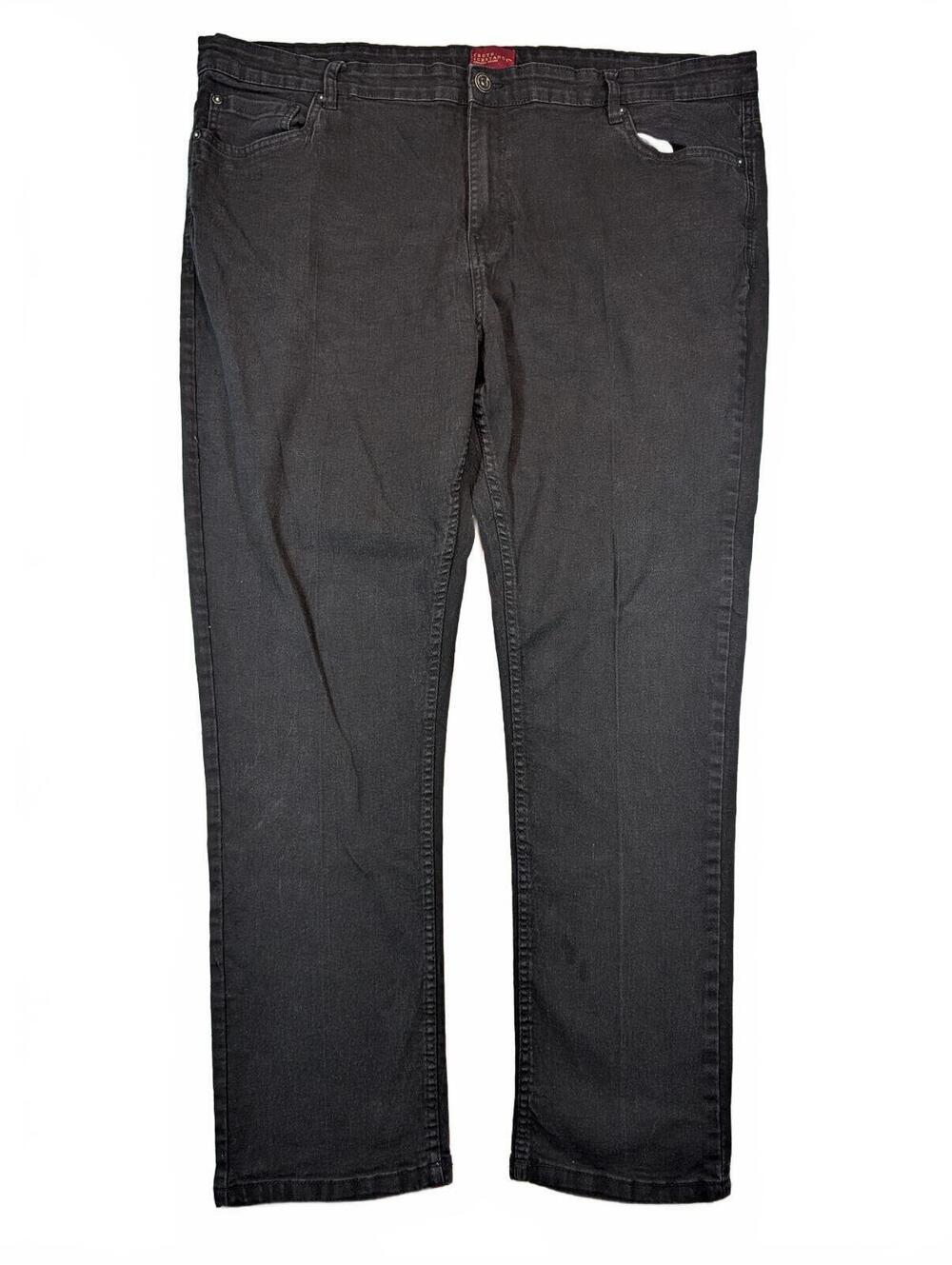 Truth Substance Common Sense Black Stretch Denim Straight Leg Jeans Mens 46x32